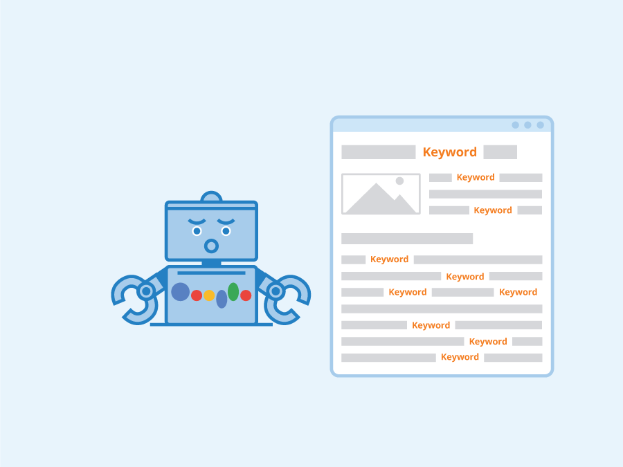 Hidden text and/or keyword stuffing